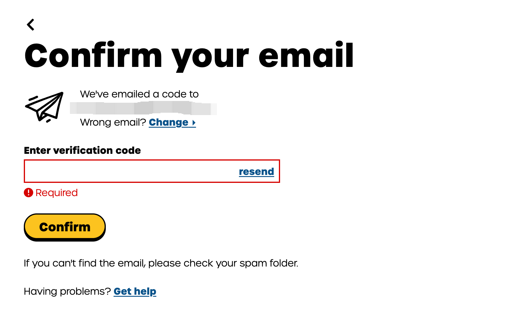 Confirm your email