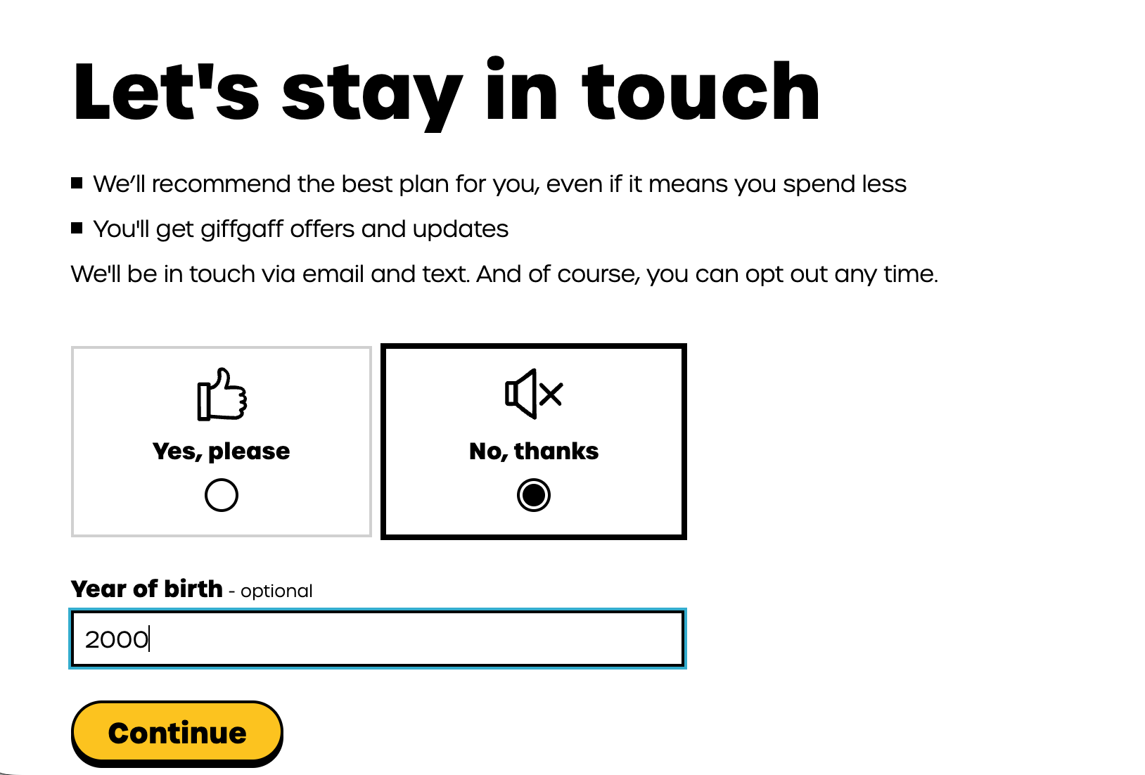 Let's stay in touch